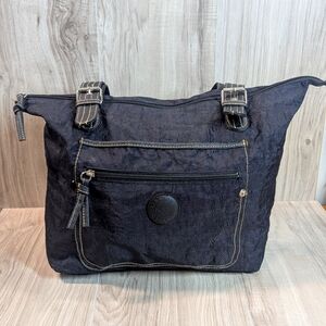 Y2K Joe Boxer Black Handbag Tote Large Bag Nylon Durable Casual Purse